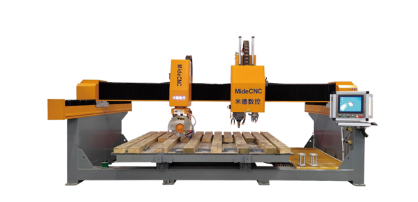 Máy cắt và đánh bóng cạnh đá CNC 4 trục