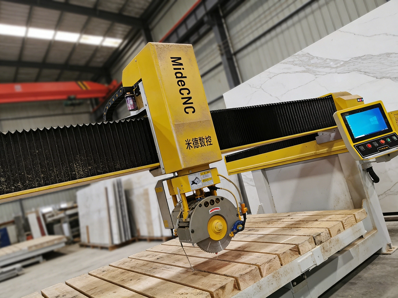 4+1 Axis and 5 Axis CNC Bridge Saw for Stone Fabrication