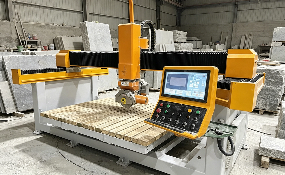 5 Axis Bridge Saw Cutting Stone