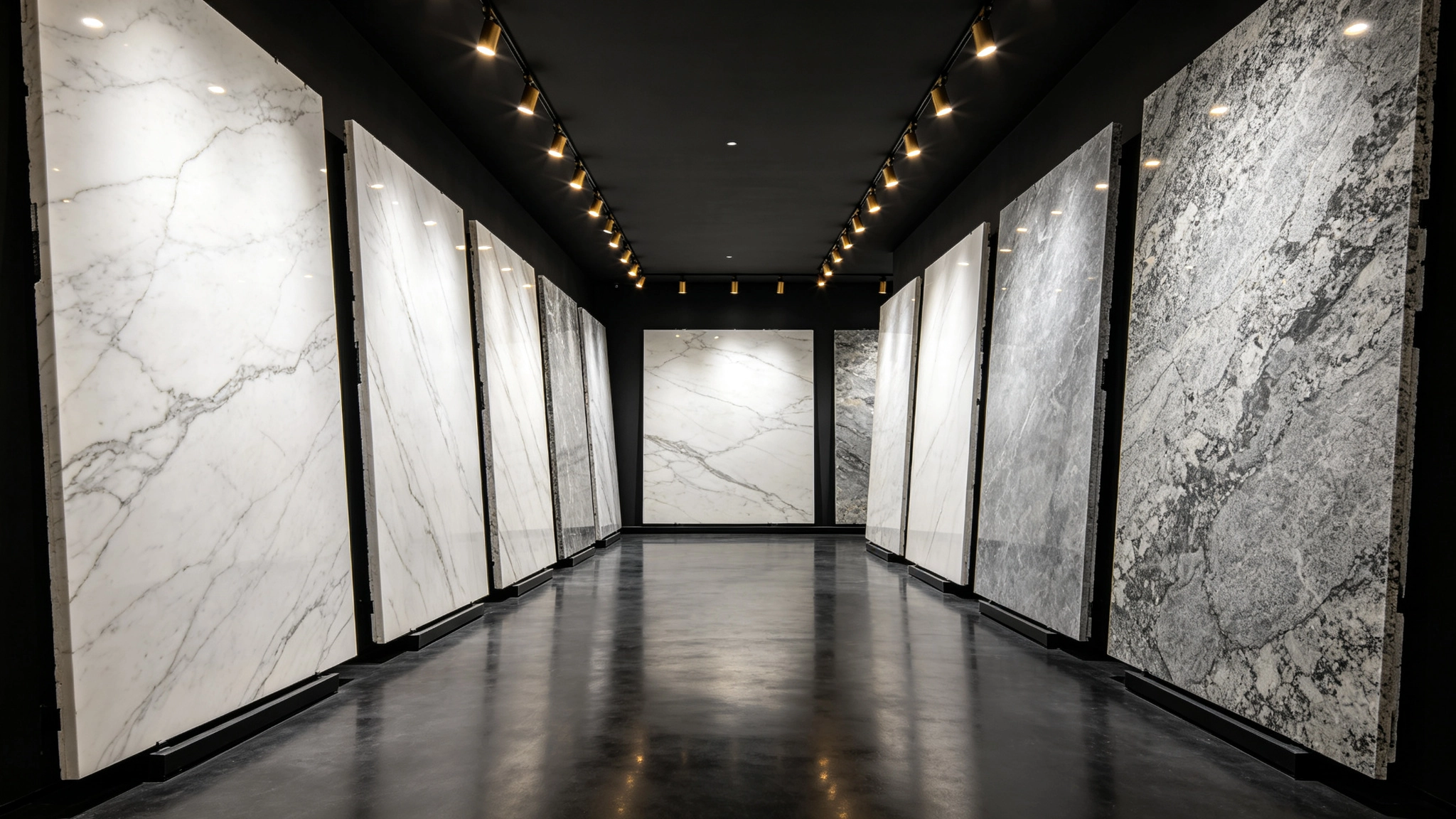 Premium natural stone display
